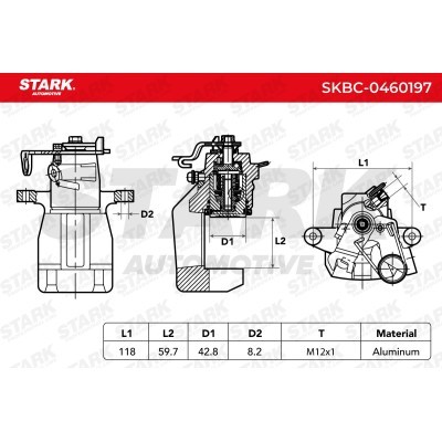 Zacisk Hamulcowy Stark SKBC-0460197 SKBC-0460197 - foto 6