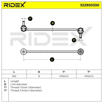Łącznik Stabilizatora RIDEX 3229S0330 3229S0330 - foto 8