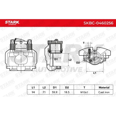 Zacisk Hamulcowy Stark SKBC-0460256 SKBC-0460256 - foto 5