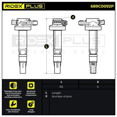 Cewka Zapłonowa RIDEX 689C0092P 689C0092P - foto 12