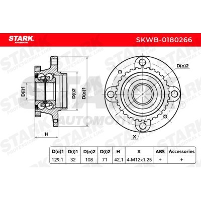 Łożysko Koła Stark SKWB-0180266 SKWB-0180266 - foto 3