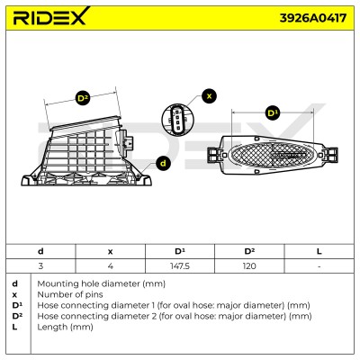 Przepływomierz RIDEX 3926A0417 3926A0417 - foto 7