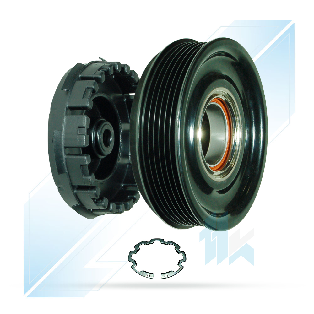 Sprzęgło Kompletne Sprężarki Klimatyzacji DENSO TSE14C 6PK (PV6) Ø115/Ø110 Subaru 110DTE4601 - foto 2