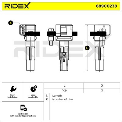 Cewka Zapłonowa RIDEX 689C0238 689C0238 - foto 4