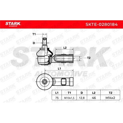 Końcówka drążka kierowniczego Stark SKTE-0280184 SKTE-0280184 - foto 5
