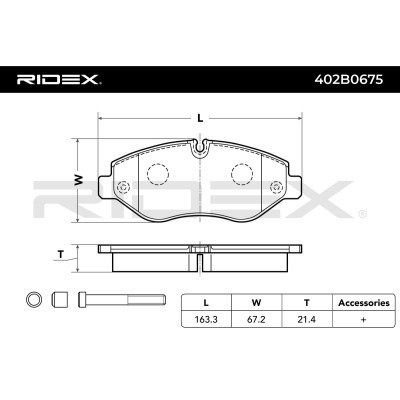 Klocki hamulcowe RIDEX 402B0675 402B0675 - foto 4