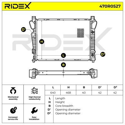 Chłodnica RIDEX 470R0527 470R0527 - foto 5
