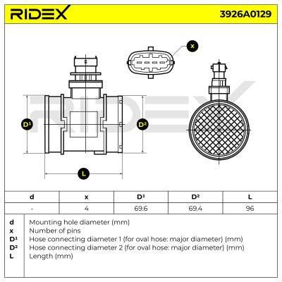 Przepływomierz RIDEX 3926A0129 3926A0129 - foto 8