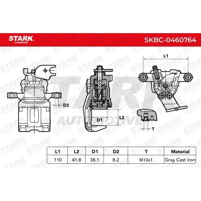 Zacisk Hamulcowy Stark SKBC-0460764 SKBC-0460764 - foto 5