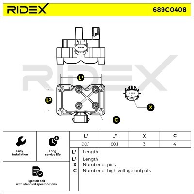 Cewka Zapłonowa RIDEX 689C0408 689C0408 - foto 8