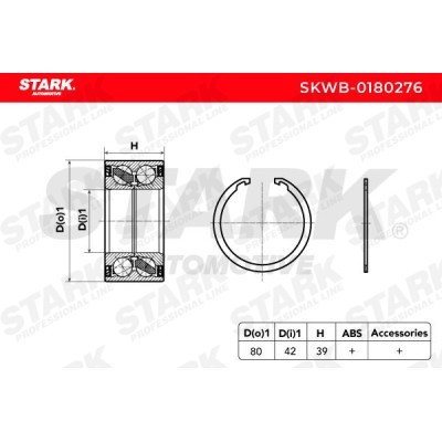 Łożysko Koła Stark SKWB-0180276 SKWB-0180276 - foto 6