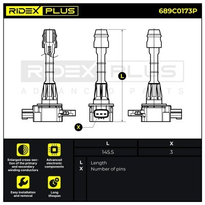 Cewka Zapłonowa RIDEX 689C0173P 689C0173P - foto 9