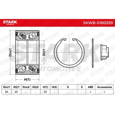 Łożysko Koła Stark SKWB-0180259 SKWB-0180259 - foto 6