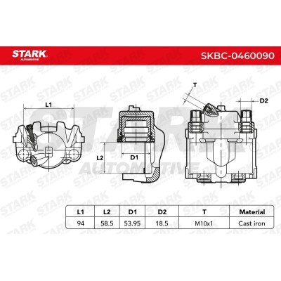 Zacisk Hamulcowy Stark SKBC-0460090 SKBC-0460090 - foto 4