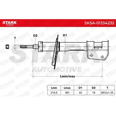 Amortyzator Stark SKSA-01334232 SKSA-01334232 - foto 7