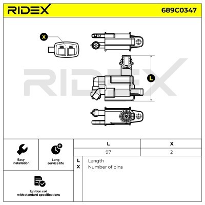 Cewka Zapłonowa RIDEX 689C0347 689C0347 - foto 6