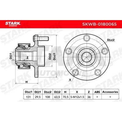 Łożysko Koła Stark SKWB-0180065 SKWB-0180065 - foto 5