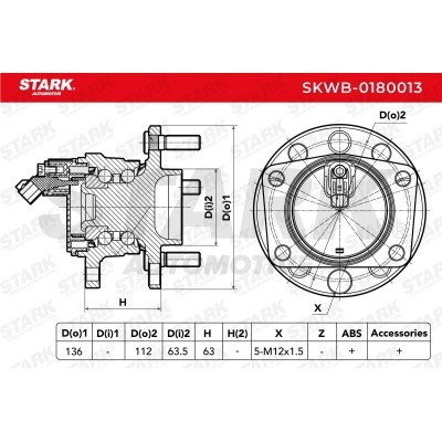 Łożysko Koła Stark SKWB-0180013 SKWB-0180013 - foto 2