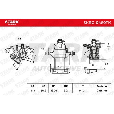 Zacisk Hamulcowy Stark SKBC-0460114 SKBC-0460114 - foto 3
