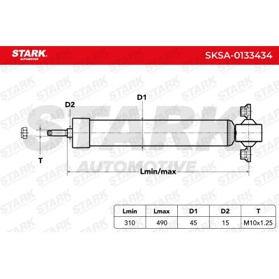 Amortyzator Stark SKSA-0133434 SKSA-0133434 - foto 6