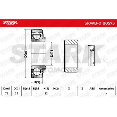 Łożysko Koła Stark SKWB-0180575 SKWB-0180575 - foto 3