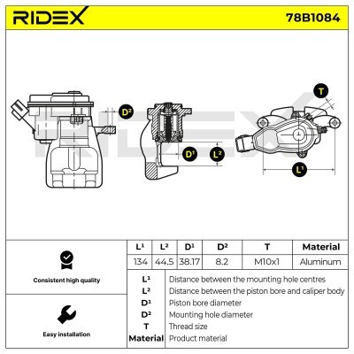 Zacisk Hamulcowy RIDEX 78B1084 78B1084 - foto 7