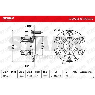 Łożysko Koła Stark SKWB-0180687 SKWB-0180687 - foto 4