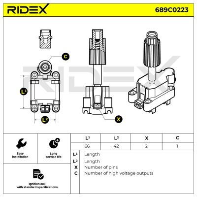 Cewka Zapłonowa RIDEX 689C0223 689C0223 - foto 6