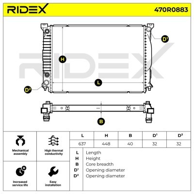 Chłodnica RIDEX 470R0883 470R0883 - foto 9