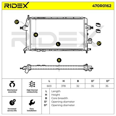 Chłodnica RIDEX 470R0162 470R0162 - foto 8