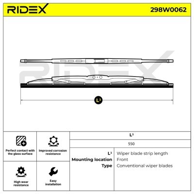 Pióro Wycieraczki RIDEX 298W0062 298W0062 - foto 5