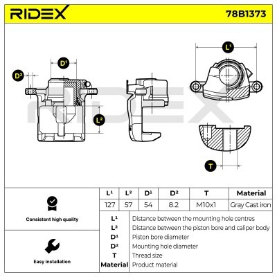 Zacisk Hamulcowy RIDEX 78B1373 78B1373 - foto 8