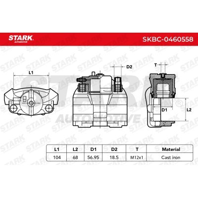 Zacisk Hamulcowy Stark SKBC-0460558 SKBC-0460558 - foto 6