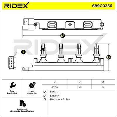Cewka Zapłonowa RIDEX 689C0256 689C0256 - foto 4