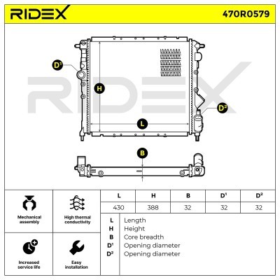 Chłodnica RIDEX 470R0579 470R0579 - foto 5