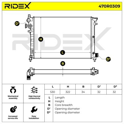 Chłodnica RIDEX 470R0309 470R0309 - foto 5