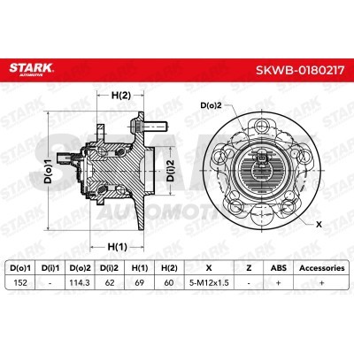 Łożysko Koła Stark SKWB-0180217 SKWB-0180217 - foto 3