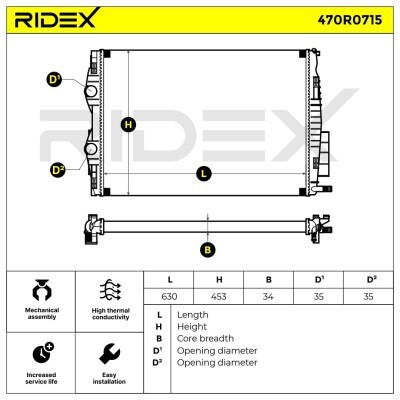 Chłodnica RIDEX 470R0715 470R0715 - foto 7