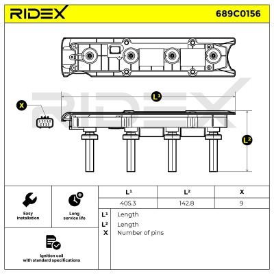Cewka Zapłonowa RIDEX 689C0156 689C0156 - foto 4