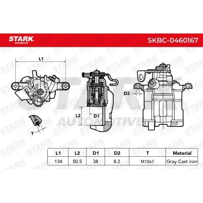 Zacisk Hamulcowy Stark SKBC-0460167 SKBC-0460167 - foto 4
