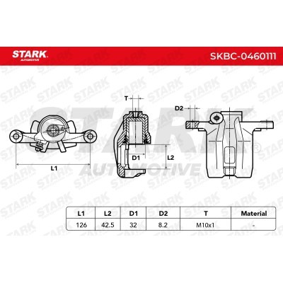 Zacisk Hamulcowy Stark SKBC-0460111 SKBC-0460111 - foto 3