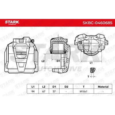 Zacisk Hamulcowy Stark SKBC-0460689 SKBC-0460689 - foto 6