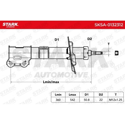 Amortyzator Stark SKSA-0132312 SKSA-0132312 - foto 3