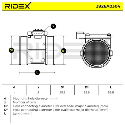 Przepływomierz RIDEX 3926A0304 3926A0304 - foto 6