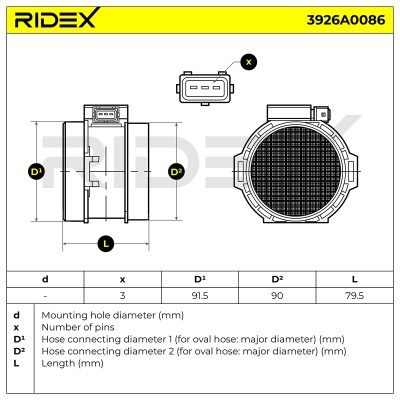 Przepływomierz RIDEX 3926A0086 3926A0086 - foto 7