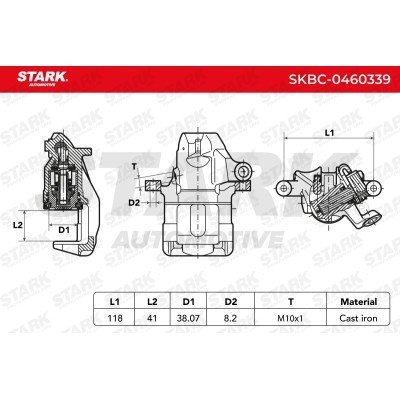 Zacisk Hamulcowy Stark SKBC-0460339 SKBC-0460339 - foto 4