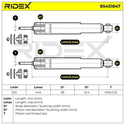 Amortyzator RIDEX 854S1847 854S1847 - foto 4