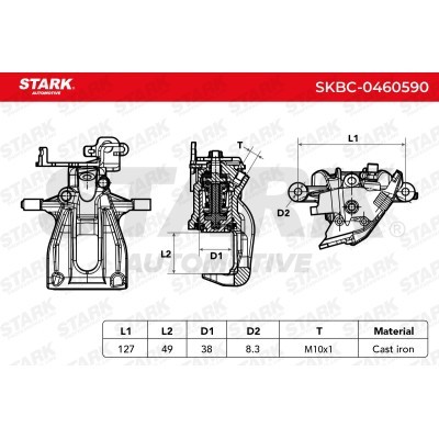 Zacisk Hamulcowy Stark SKBC-0460590 SKBC-0460590 - foto 7