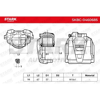 Zacisk Hamulcowy Stark SKBC-0460685 SKBC-0460685 - foto 6