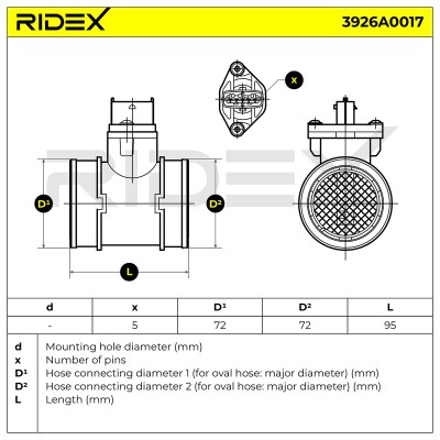 Przepływomierz RIDEX 3926A0017 3926A0017 - foto 6